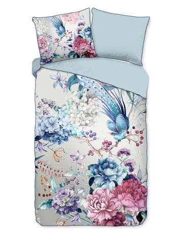 Descanso Satin-Bettwäsche-Set "Mondet" in Grau/ Bunt