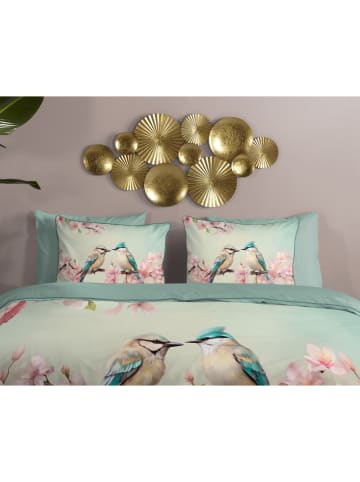 Descanso Satijnen beddengoedset "Minne" turquoise