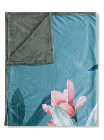 Descanso Plaid "Parler" in Blau/ Bunt