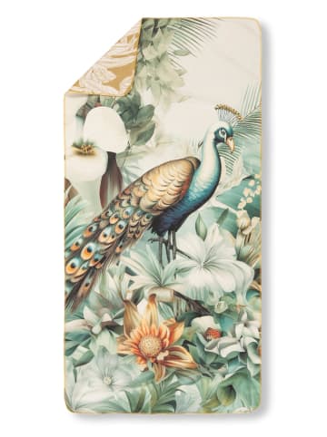 Good Morning Ręcznik plażowy "Descanso" w kolorze kremowo-zielonym