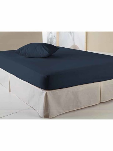 Good Morning Jersey hoeslaken "Good Morning" donkerblauw