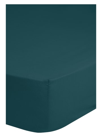 Good Morning Dżersejowe prześcieradło "Good Morning" w kolorze morskim na gumce