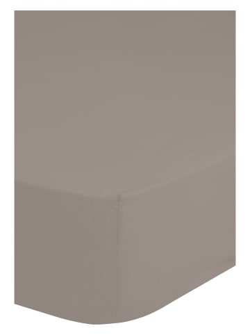 Good Morning Satin-Spannbettlaken in Taupe