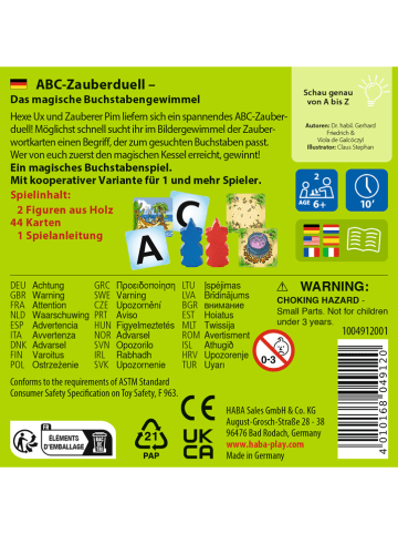 Haba Letterspel "ABC Magic Duel" - vanaf 6 jaar