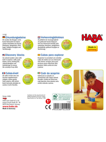 Haba Klocki odkrywcze "Zmysły" ze wzorem - 12 m+