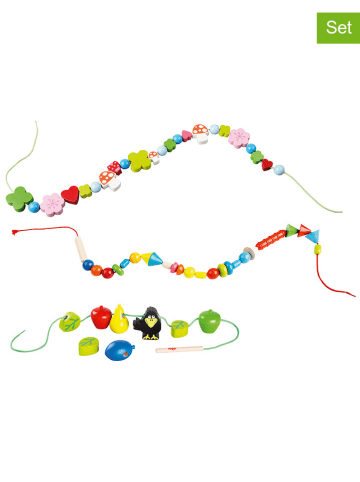 Haba 3tlg. Fädelspiel-Set "Vielerlei" in Bunt - ab 3 Jahren