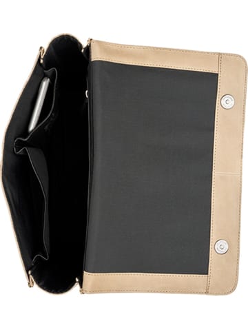 Burkely Leder-Rucksack "Casual Carly" in Beige - (B)33 x (H)38 x (T)12 cm