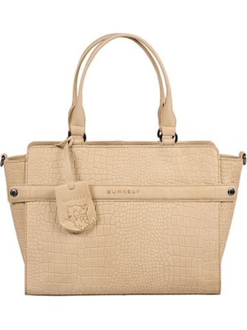 Burkely Leren handtas "Casual Carly" beige - (B)30 x (H)23 x (D)10 cm