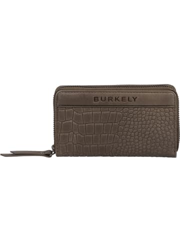Burkely Leder-Geldbörse "Casual Carly" in Grau - (B)15 x (H)9 x (T)2 cm