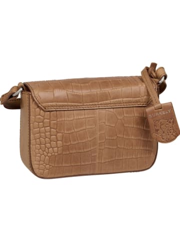 Burkely Skórzana torebka "Casual Cayla" w kolorze jasnobrązowym - 19 x 12 x 7,5 cm