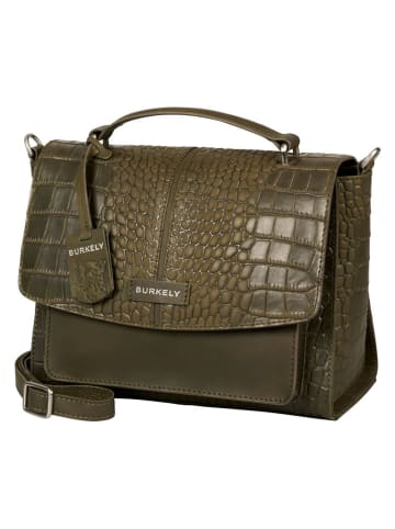 Burkely Leder-Henkeltasche "Cool Colbie" in Khaki - (B)27 x (H)21 x (T)6 cm