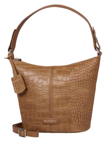 Burkely Leder-Schultertasche "Cool Colbie" in Cognac - (B)20 x (H)27 x (T)12 cm