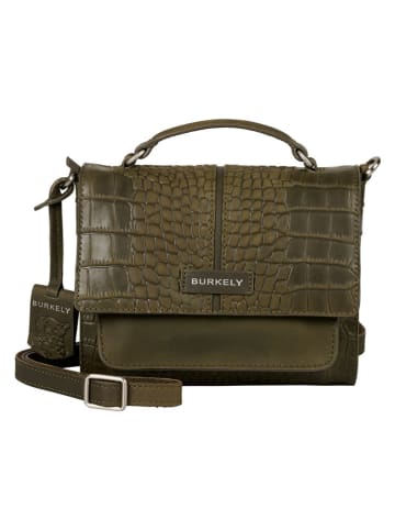 Burkely Leder-Henkeltasche "Cool Colbie" in Khaki - (B)20 x (H)15 x (T)8 cm