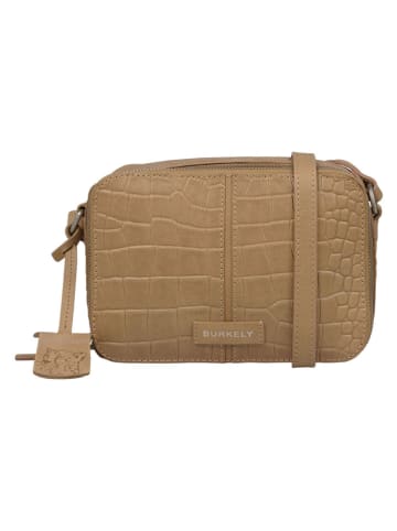 Burkely Leder-Umhängetasche "Cool Colbie" in Beige - (B)20 x (H)15 x (T)8 cm