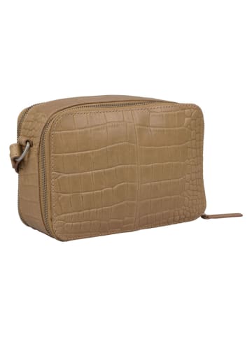 Burkely Skórzana torebka "Cool Colbie" w kolorze beżowym - 20 x 15 x 8 cm