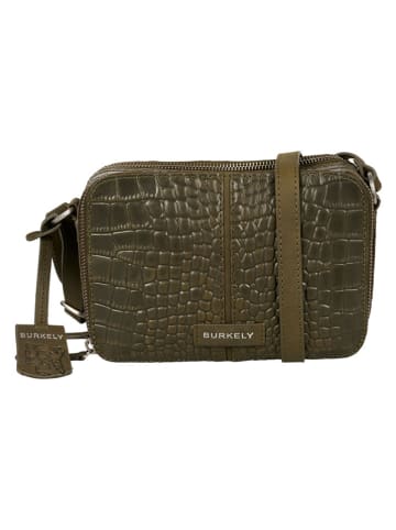 Burkely Leren schoudertas "Cool Colbie" kaki - (B)20 x (H)15 x (D)8 cm