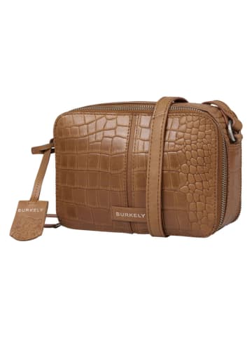 Burkely Leder-Umhängetasche "Cool Colbie" in Hellbraun - (B)20 x (H)15 x (T)8 cm