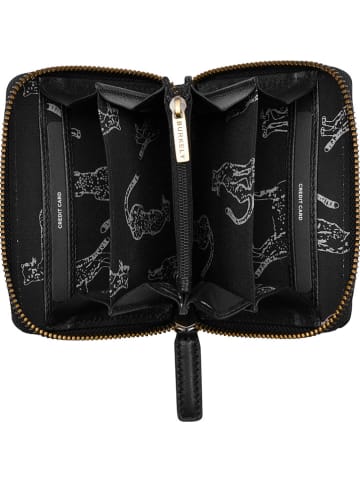 Burkely Leren portemonnee zwart - (B)12 x (H)10 x (D)3 cm