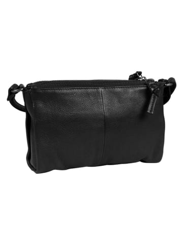 Burkely Leder-Umhängetasche "Just Jolie" in Schwarz - (B)21 x (T)5 cm