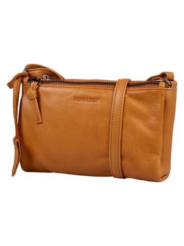 Burkely Skórzana torebka "Just Jolie" w kolorze jasnobrązowym - 21 x 15 x 5 cm