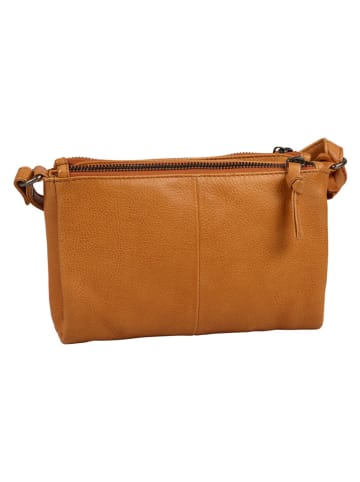 Burkely Leder-Umhängetasche "Just Jolie" in Hellbraun - (B)21 x (H)15 x (T)5 cm