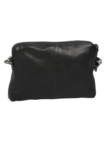 Burkely Leder-Umhängetasche "Just Jolie" in Schwarz - (B)18 x (H)13 x (T)6 cm