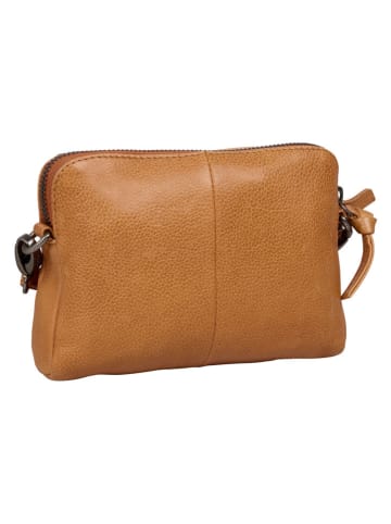 Burkely Leren schoudertas "Just Jolie" lichtbruin - (B)18 x (H)13 x (D)6 cm