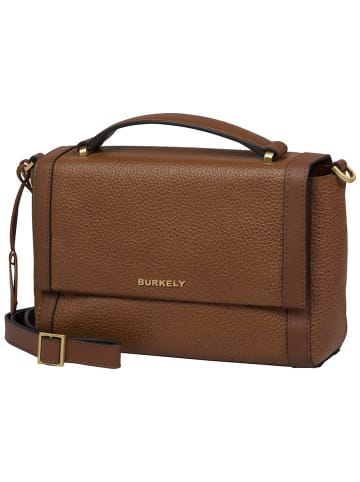 Burkely Leder-Henkeltasche "Keen Keira" in Hellbraun - (B)23 x (H)17 x (T)9 cm