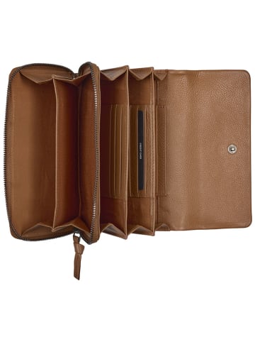 Burkely Leder-Geldbörse "Lush Lucy" in Cognac - (B)18 x (H)11 x (T)5 cm