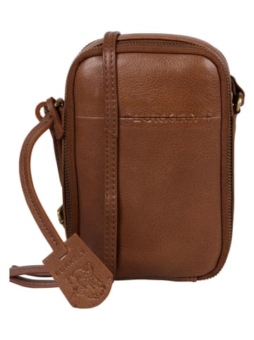 Burkely Leren schoudertas "Natural Norah" lichtbruin - (B)13 x (H)19 x (D)5 cm