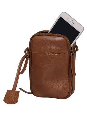 Burkely Skórzana torebka "Natural Norah" w kolorze jasnobrązowym - 13 x 19 x 5 cm