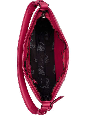 Burkely Leder-Schultertasche in Pink - (B)32 x (H)15 x (T)7 cm