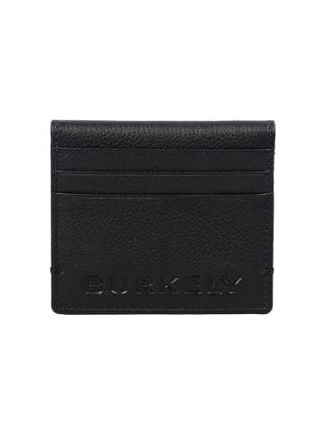 Burkely Leder-Kartenetui in Schwarz - (B)10 x (H)8,5 x (T)1 cm