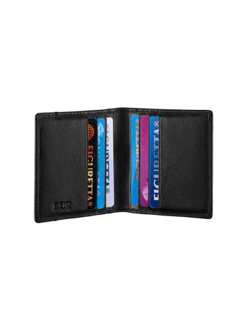 Burkely Leren pasetui zwart - (B)10 x (H)8,5 x (D)1 cm