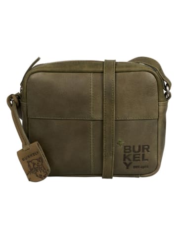 Burkely Leder-Umhängetasche "Rouge Robyn" in Khaki - (B)22 x (H)17 x (T)5 cm