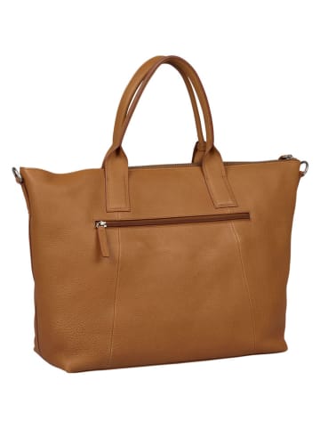 Burkely Leren handtas "Soft Skylar" lichtbruin - (B)38 x (H)30 x (D)15 cm