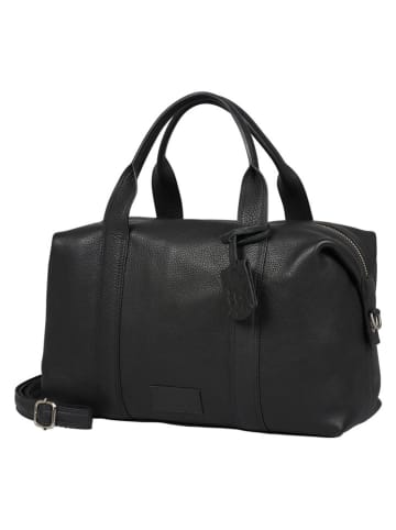 Burkely Leder-Henkeltasche "Soft Skylar" in Schwarz - (B)34 x (H)19 x (T)15 cm