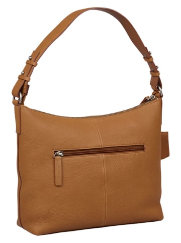 Burkely Leren schoudertas "Soft Skylar" lichtbruin - (B)26 x (H)22 x (D)7 cm