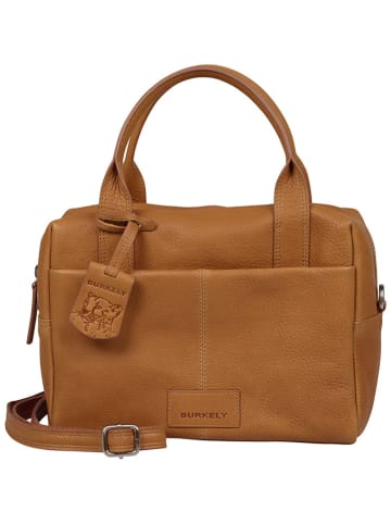 Burkely Leder-Henkeltasche "Soft Skylar" in Cognac - (B)24 x (H)21 x (T)10 cm