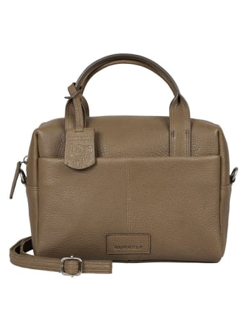 Burkely Leren handtas "Soft Skylar" taupe - (B)24 x (H)17 x (D)9 cm