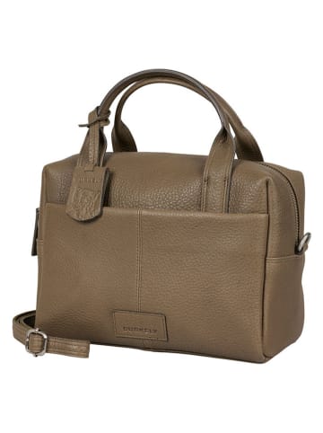 Burkely Leder-Henkeltasche "Soft Skylar" in Taupe - (B)24 x (H)17 x (T)9 cm