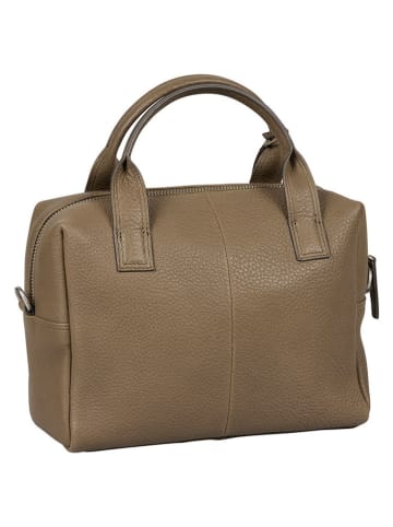 Burkely Leren handtas "Soft Skylar" taupe - (B)24 x (H)17 x (D)9 cm