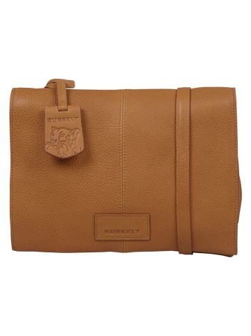 Burkely Leder-Umhängetasche "Soft Skylar" in Hellbraun - (B)23 x (H)17 x (T)4 cm