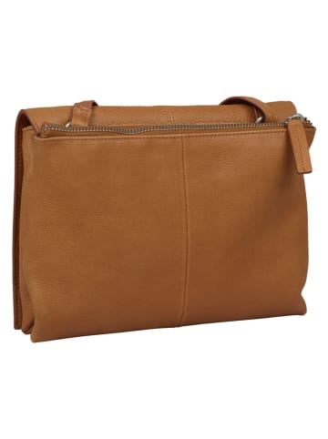 Burkely Leren schoudertas "Soft Skylar" lichtbruin - (B)23 x (H)17 x (D)4 cm