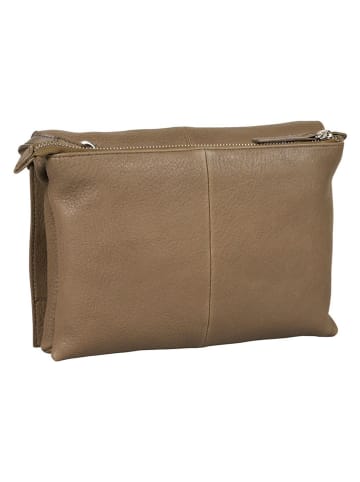 Burkely Leren schoudertas "Soft Skylar" taupe - (B)23 x (H)17 x (D)4 cm