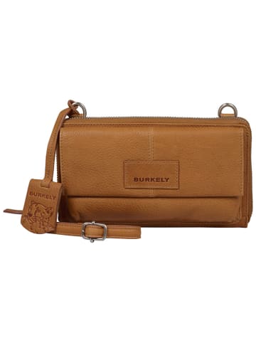 Burkely Skórzana torebka w kolorze jasnobrązowym na telefon - 20 x 12 x 5 cm