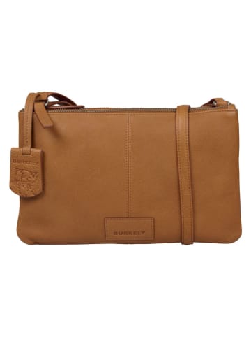 Burkely Leder-Umhängetasche "Soft Skylar" in Hellbraun - (B)25 x (H)16 x (T)4 cm