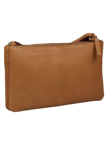 Burkely Leren schoudertas "Soft Skylar" lichtbruin - (B)25 x (H)16 x (D)4 cm