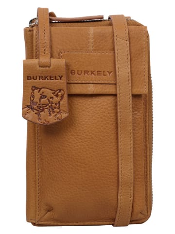 Burkely Leder-Handytasche "Soft Skylar" in Cognac - (B)11 x (H)18 x (T)4 cm