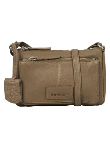 Burkely Leren schoudertas "Soft Skylar" taupe - (B)20 x (H)13 x (D)6 cm